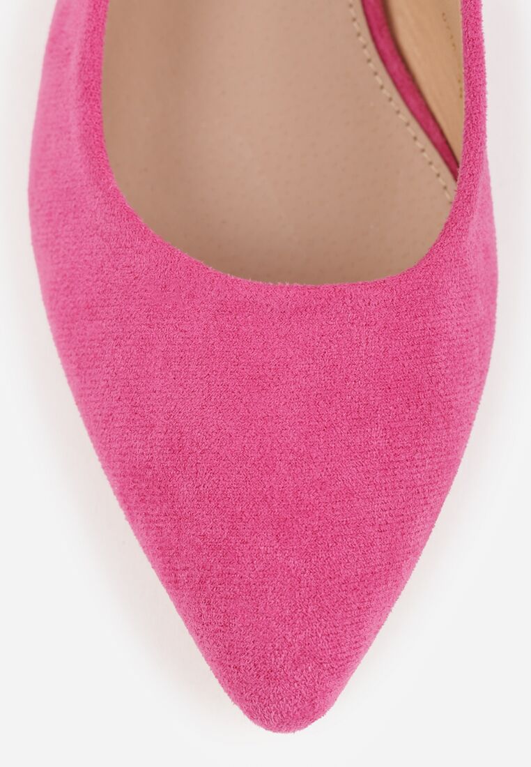 Fuksjowe Sandały Vices na Stożkowym Obcasie ze Skórzaną Wkładką i Odkrytą Piętą Selandra 8