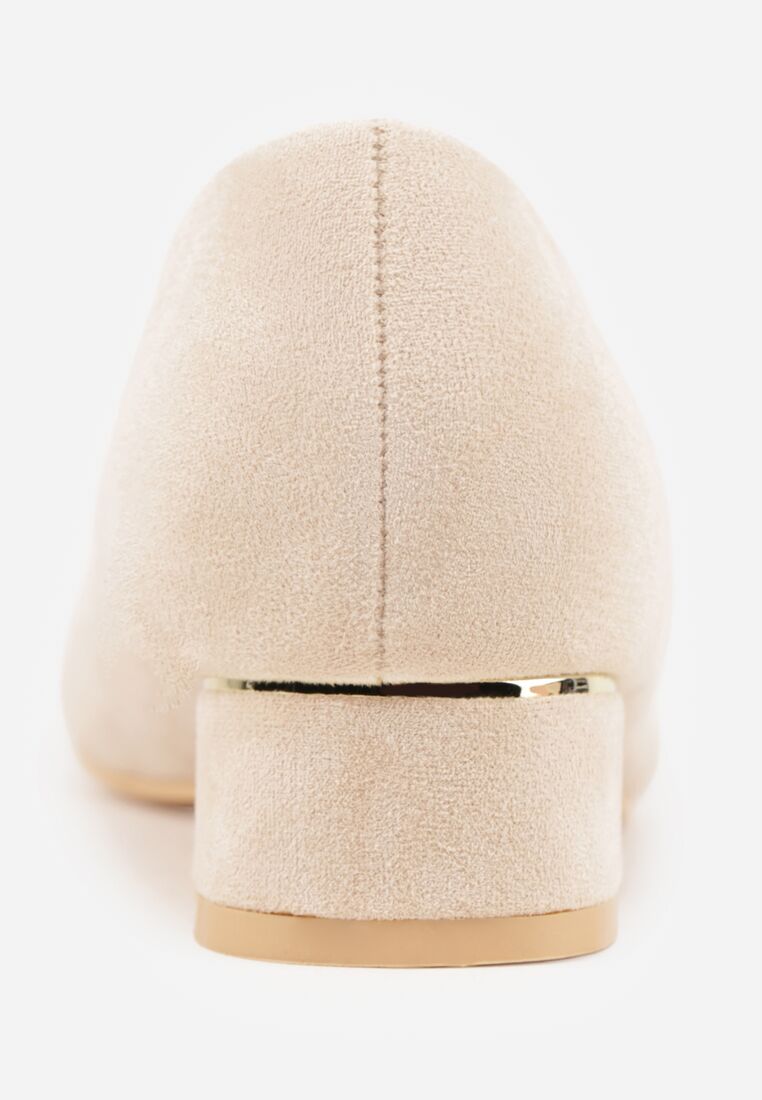 Pantofi cu toc Bej 8