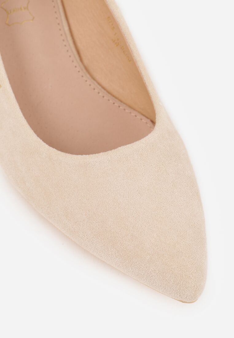 Pantofi cu toc Bej 9