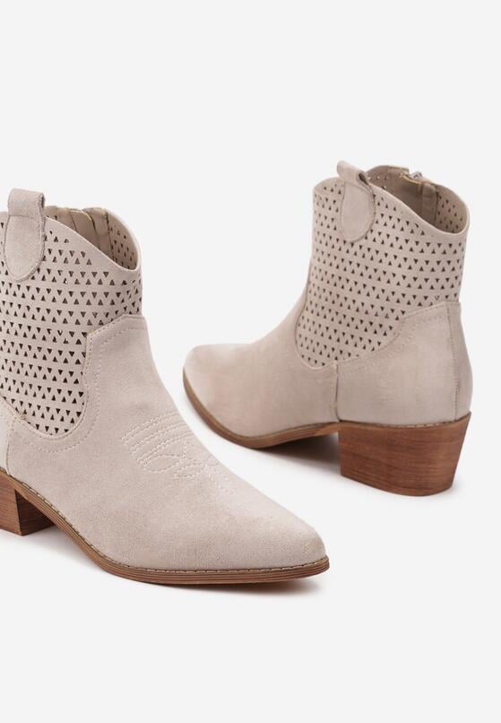 Botine Bej deschis 6