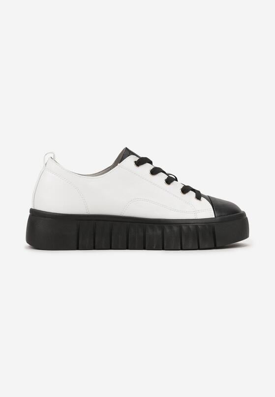 Sneakers Alb cu negru 4