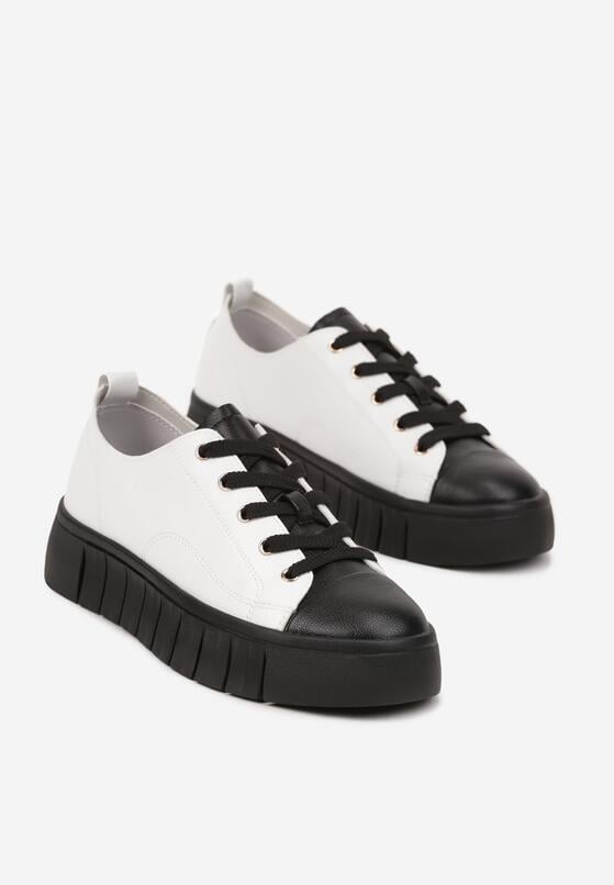 Sneakers Alb cu negru 5