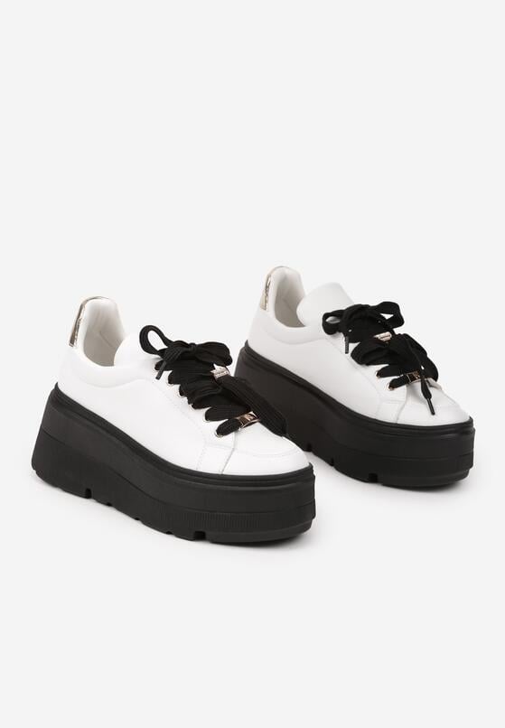 Sneakers Alb cu negru 5