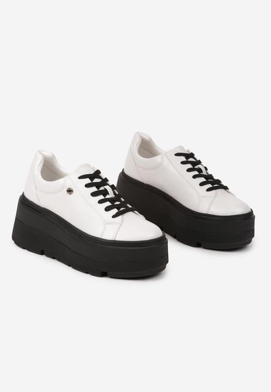 Sneakers Alb cu negru 5