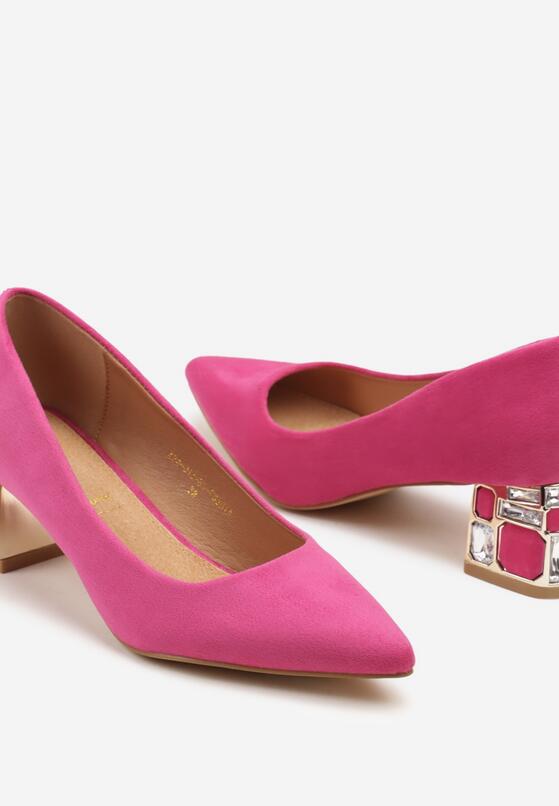 Pantofi cu toc Fucsia 6