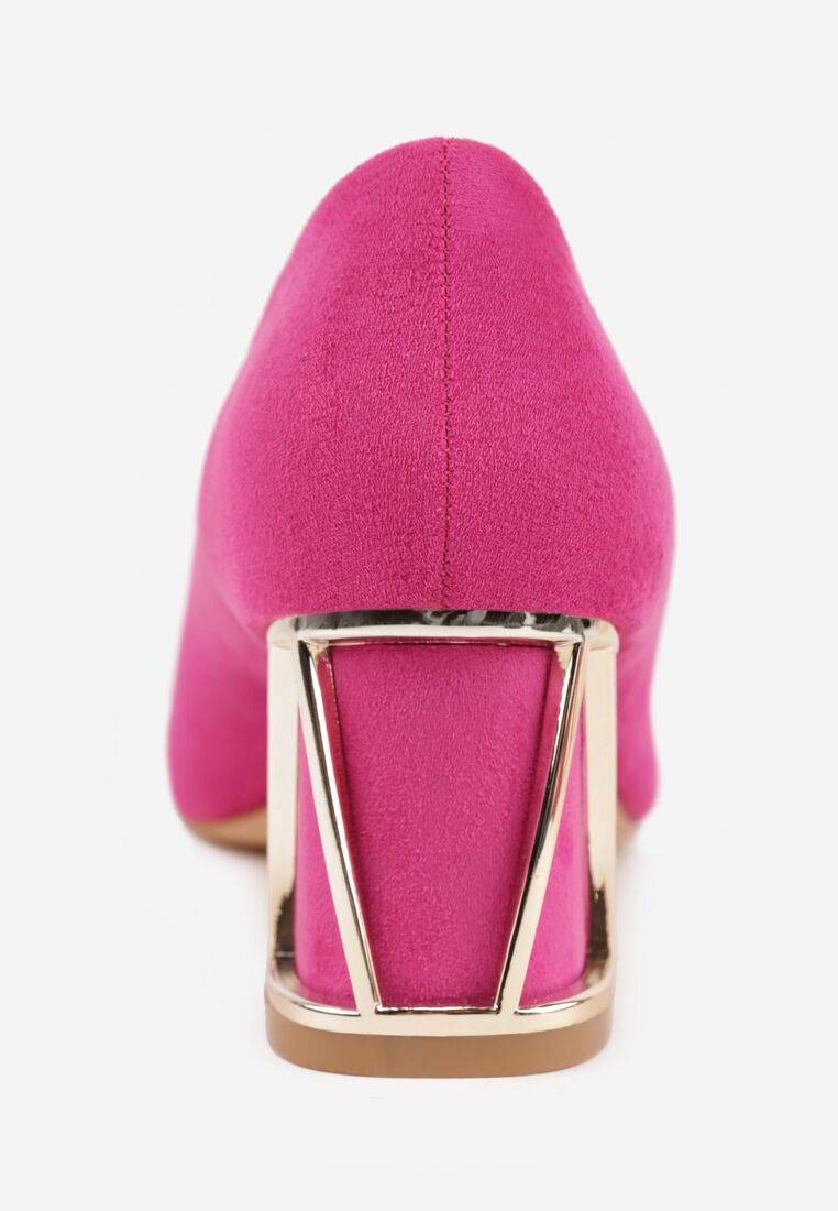 Pantofi cu toc Fucsia 8