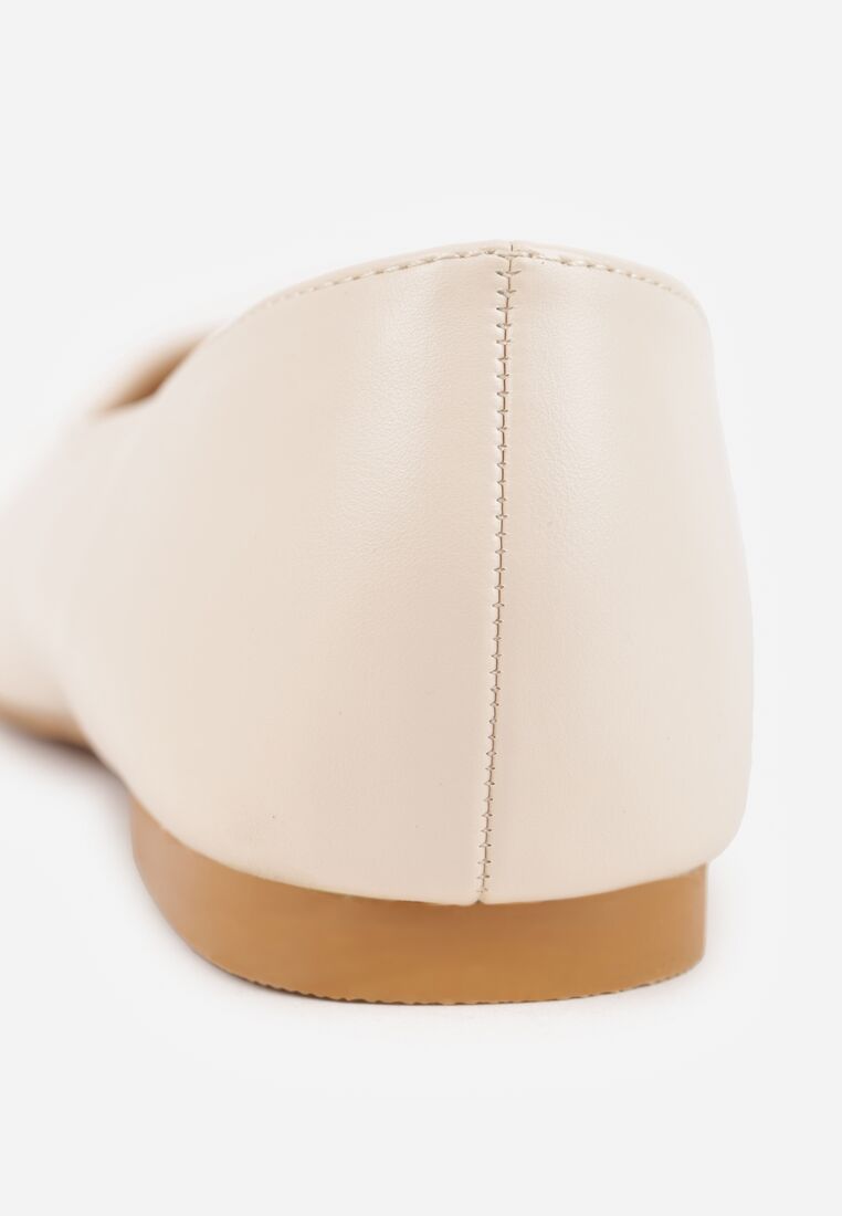 Beżowe Balerinki Vices z Migdałowym Noskiem Neomaria 9