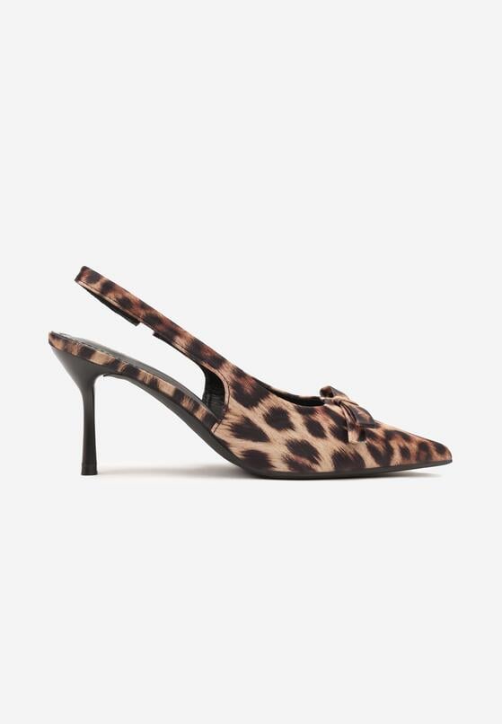 Pantofi stiletto Imprimeu leopard 4