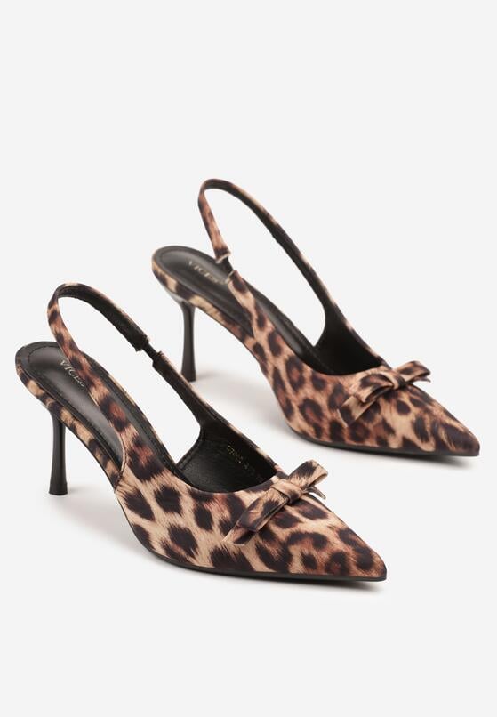 Pantofi stiletto Imprimeu leopard 5