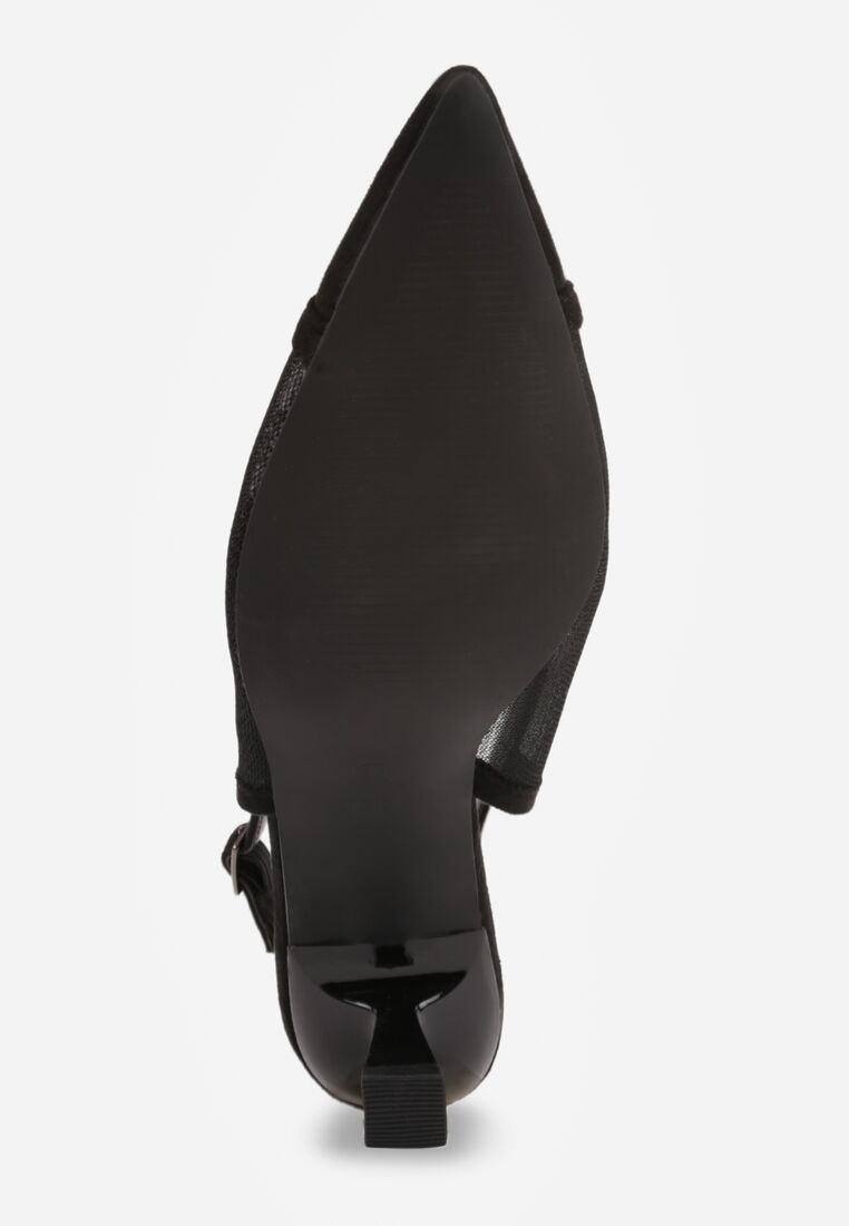 Czarne Transparentne Sandały Vices na Kaczuszce Bez Pięty Ateletia 7