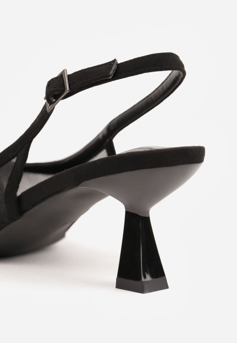 Czarne Transparentne Sandały Vices na Kaczuszce Bez Pięty Ateletia 8
