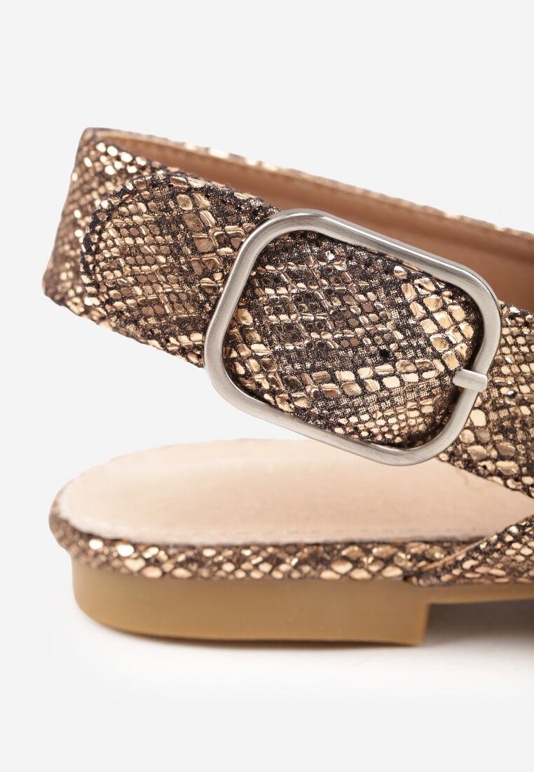 Sandale Culoarea șampaniei 9