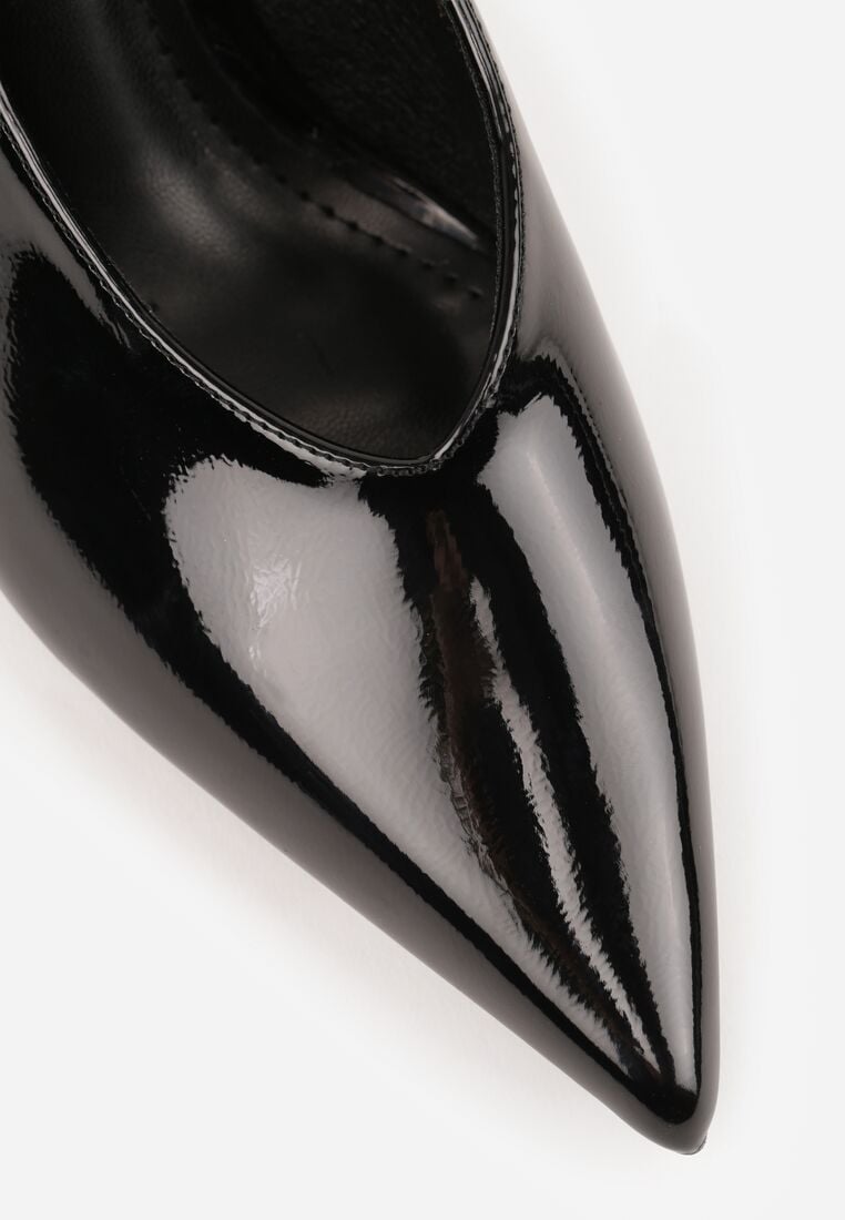 Czarne Czółenka Sandały Vices na Szpilce z Noskiem w Szpic Tillasia 8