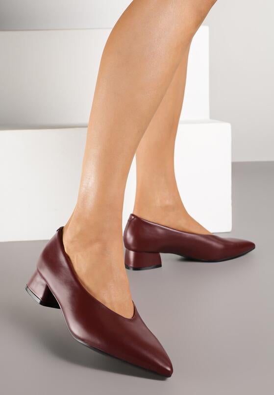 Pantofi cu toc Bordo 1