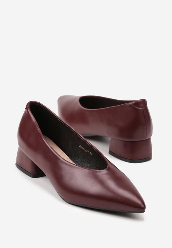Pantofi cu toc Bordo 5