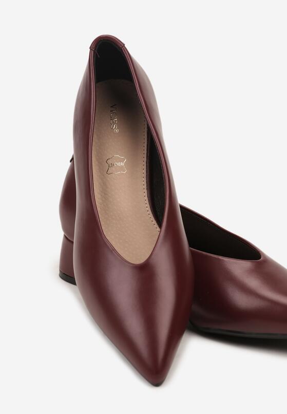 Pantofi cu toc Bordo 7