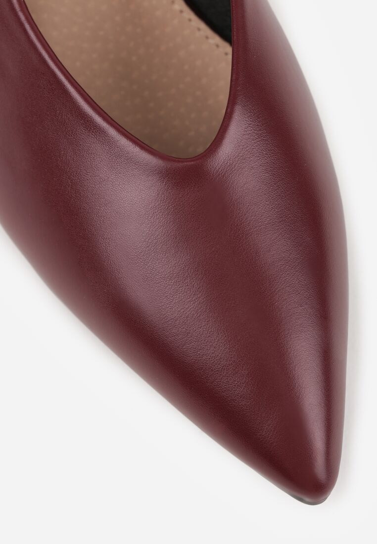 Pantofi cu toc Bordo 9