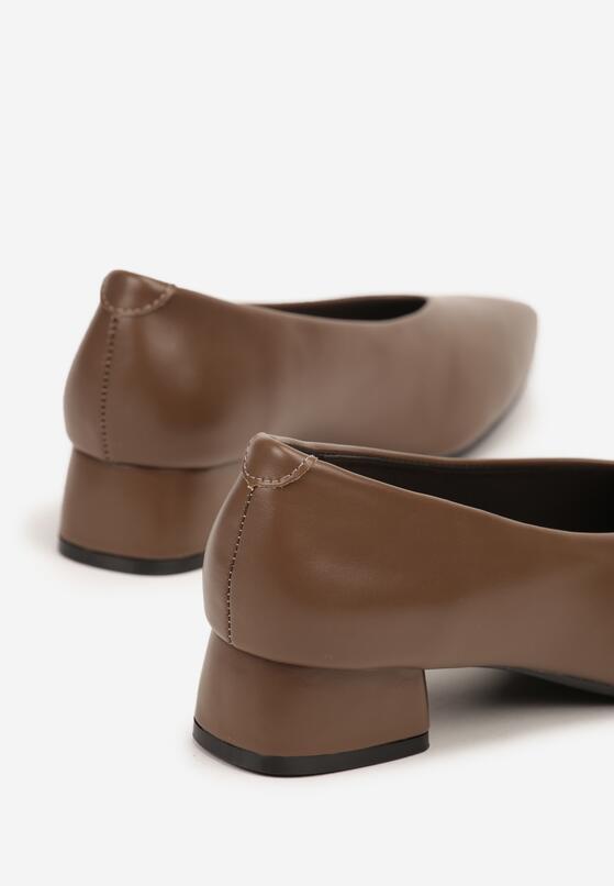Pantofi cu toc Bej 6