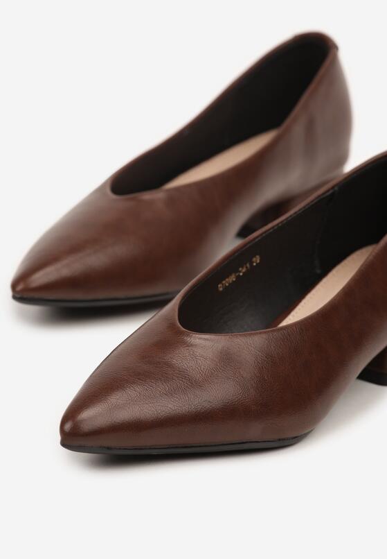 Pantofi cu toc Maro deschis 6