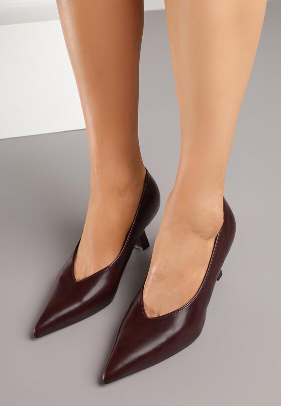 Pantofi cu toc Bordo 3