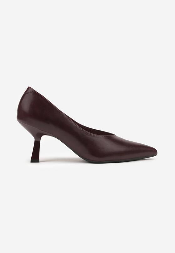 Pantofi cu toc Bordo 4
