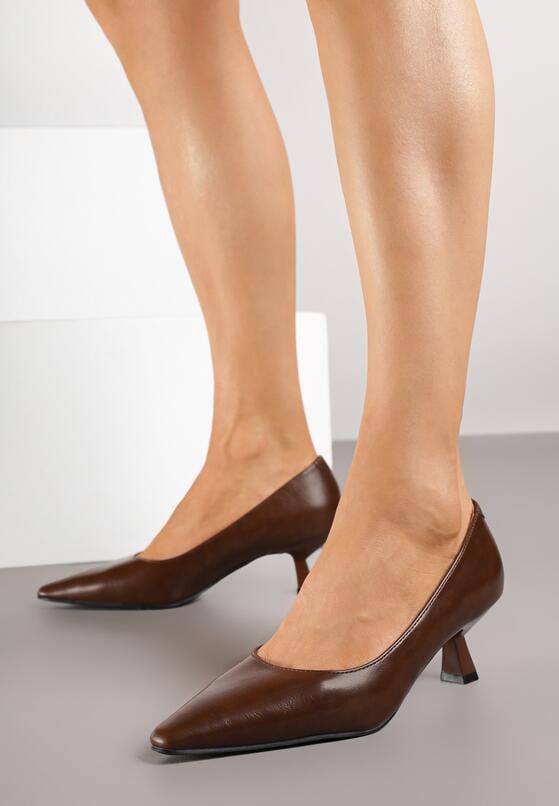 Pantofi cu toc Maro deschis 1