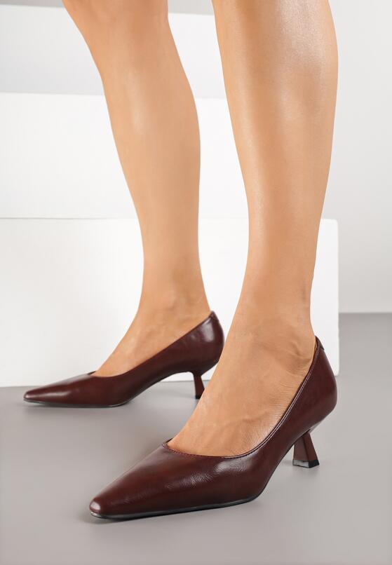 Pantofi cu toc Bordo 1