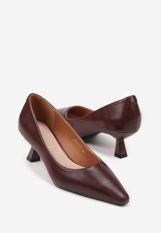 Pantofi cu toc Bordo 5