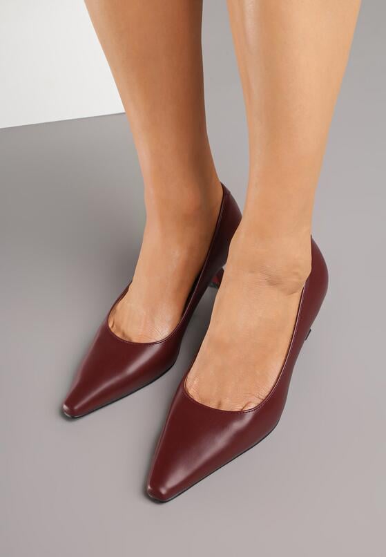Pantofi cu toc Bordo 3