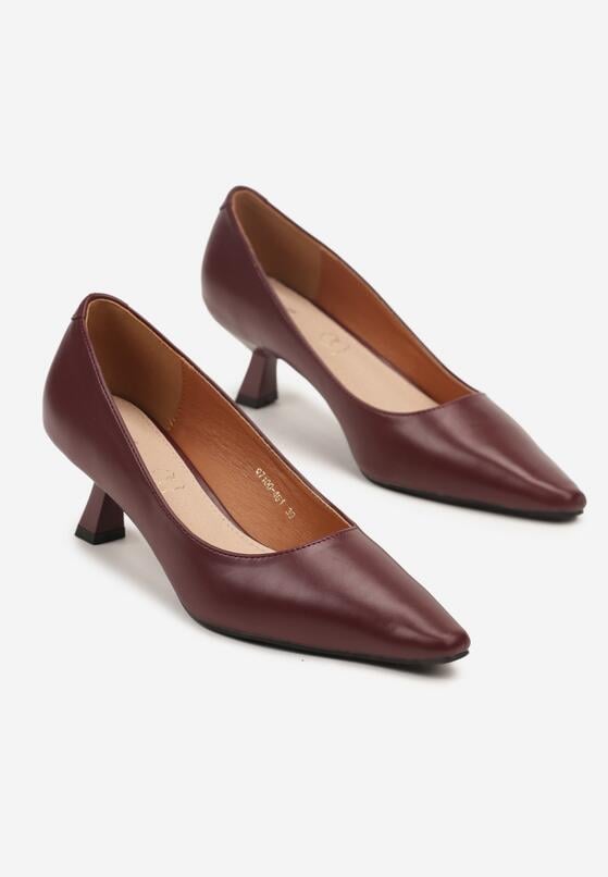 Pantofi cu toc Bordo 5