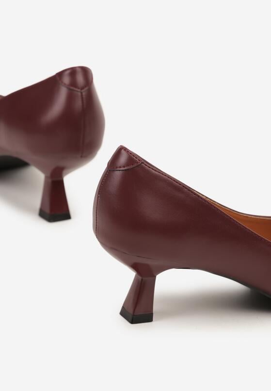 Pantofi cu toc Bordo 6