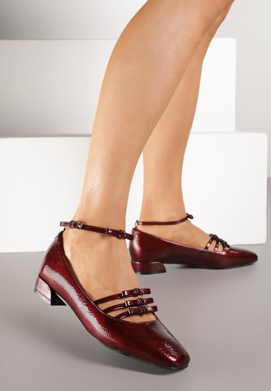 Pantofi cu toc Bordo 1