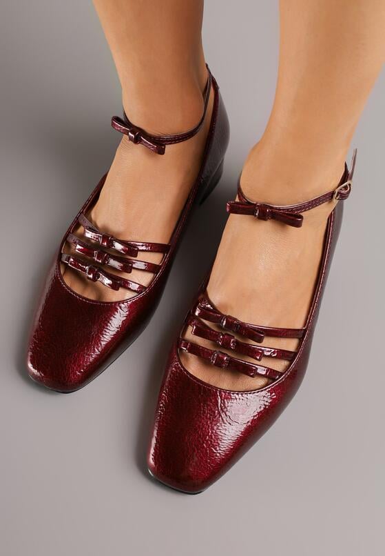 Pantofi cu toc Bordo 3