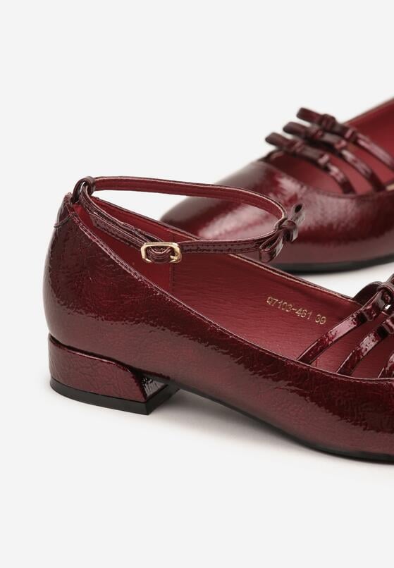 Pantofi cu toc Bordo 6