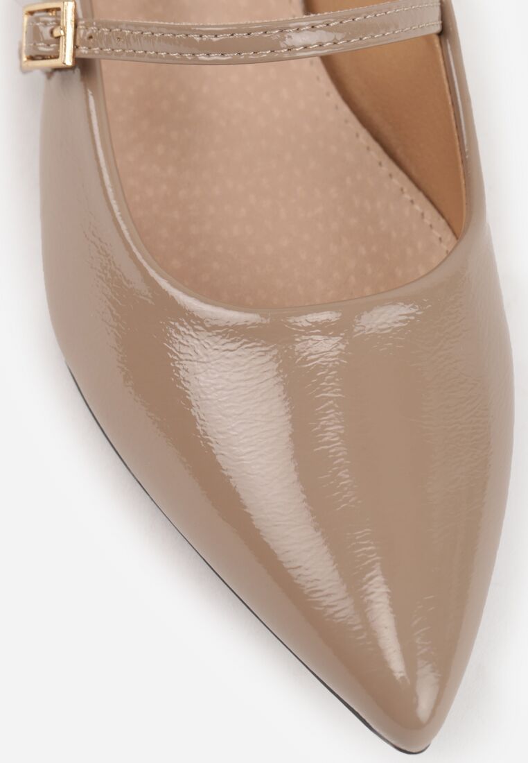Pantofi cu toc Bej închis 8