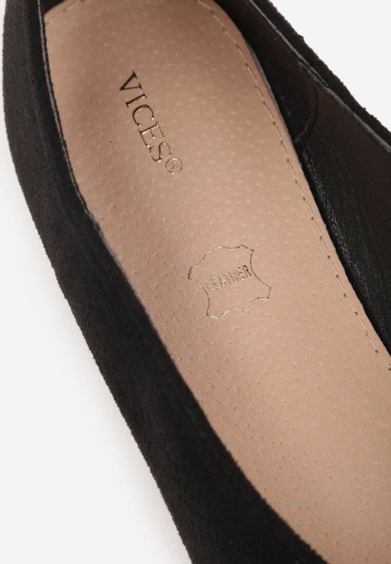 Czarne Balerinki Vices ze Szpiczastym Noskiem Cariette 9