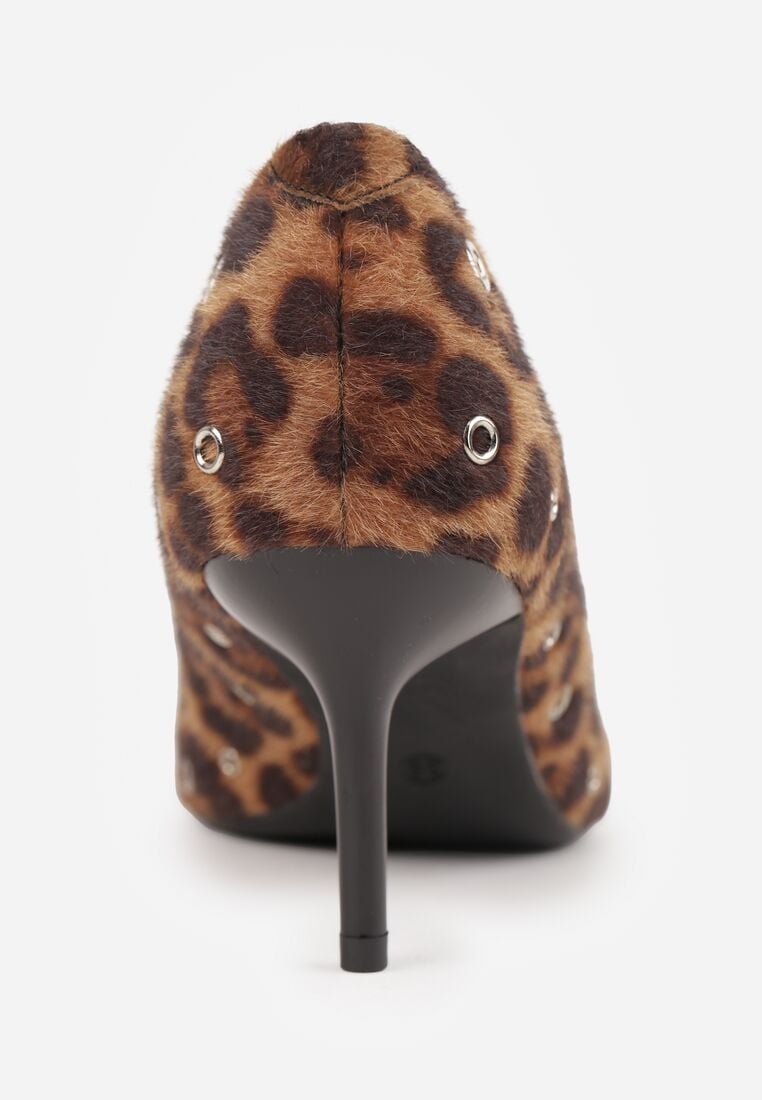 Pantofi cu toc Imprimeu leopard 9