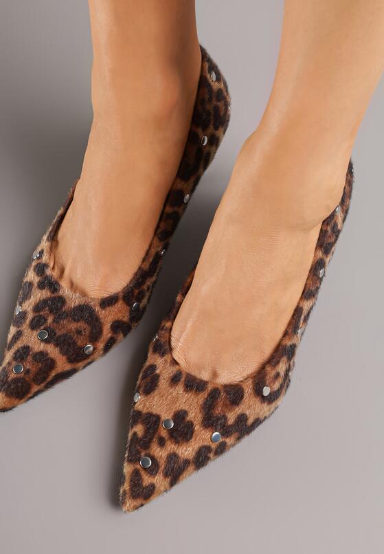 Pantofi cu toc Imprimeu leopard 3