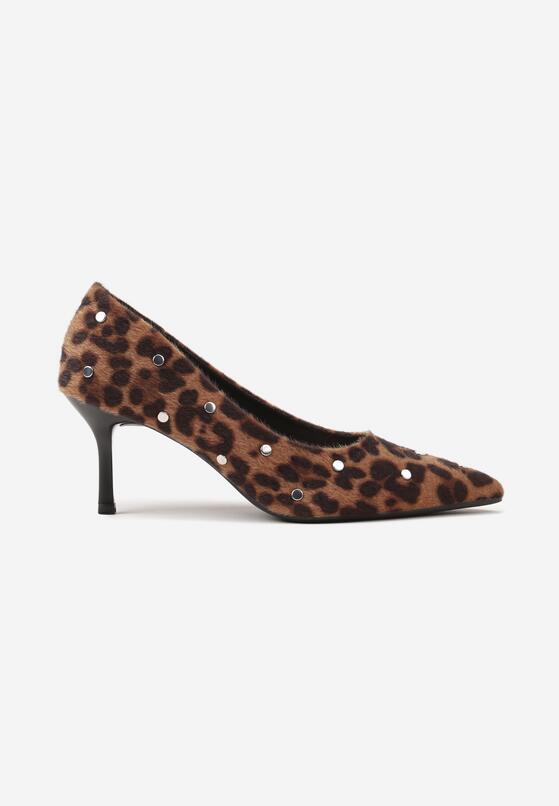 Pantofi cu toc Imprimeu leopard 4