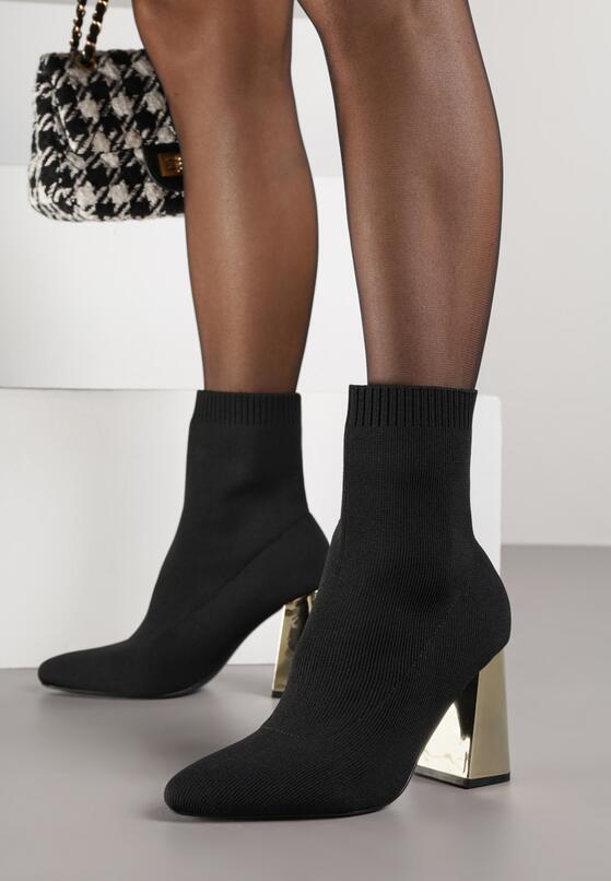 Botine Negru cu argintiu 2