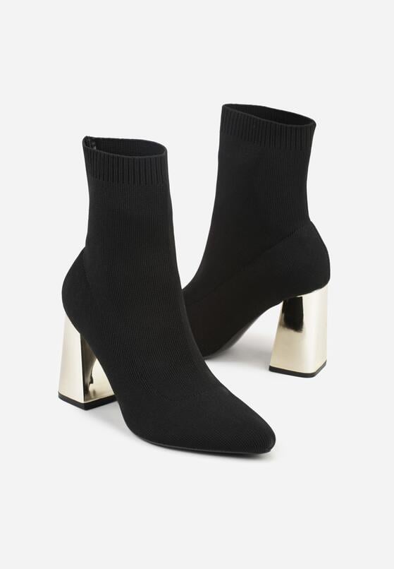 Botine Negru cu argintiu 5