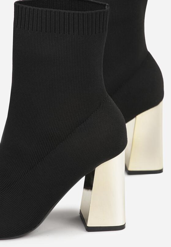Botine Negru cu argintiu 7