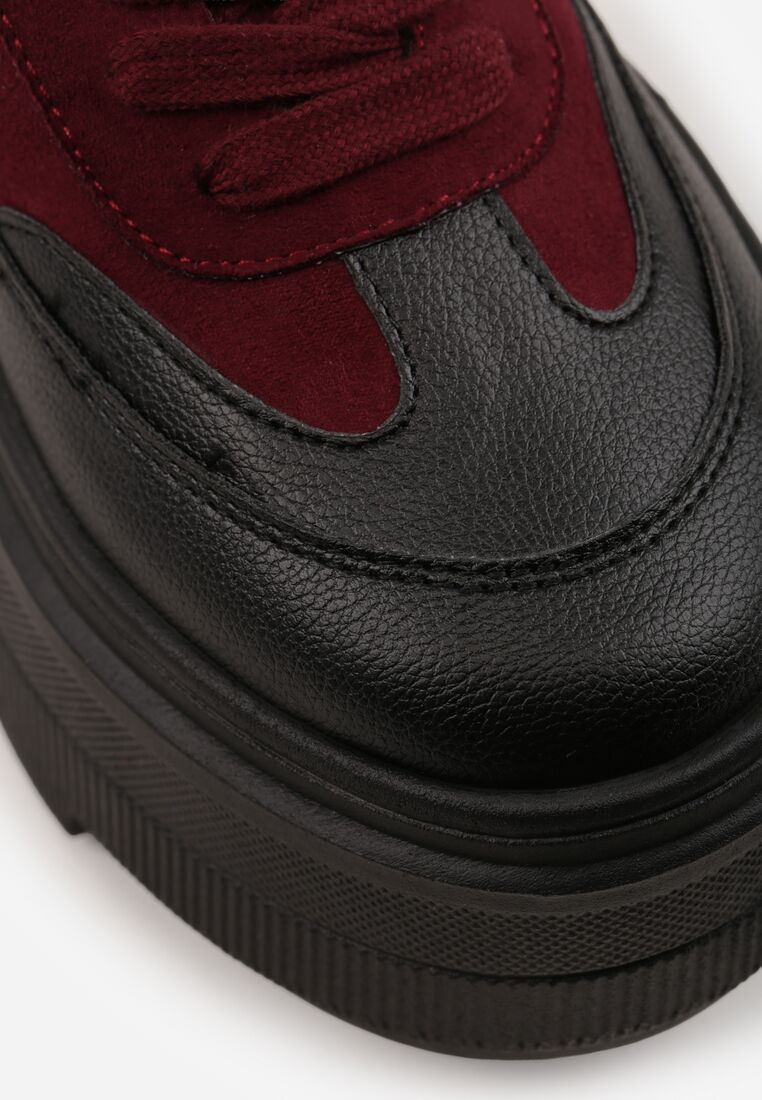 Sneakers Negru cu bordo 9