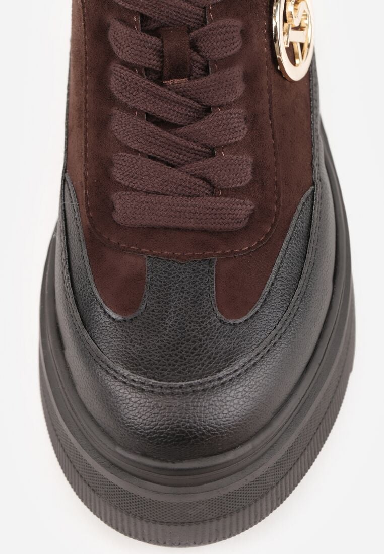 Sneakers Negru cu maro 9