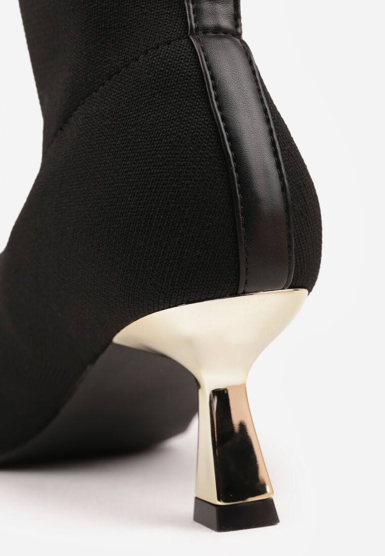 Botine Negru cu argintiu 9