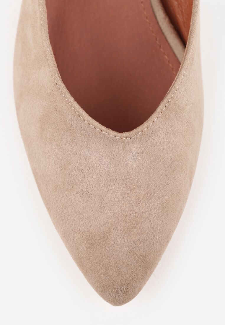 Pantofi cu toc Bej închis 8