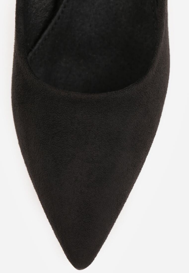 Czarne Szpilki Vices ze Skórzaną Wkładką Afurriva 8