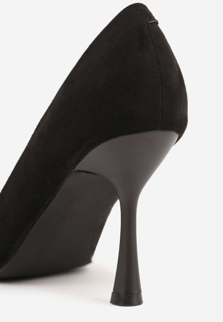 Czarne Szpilki Vices ze Skórzaną Wkładką Afurriva 9