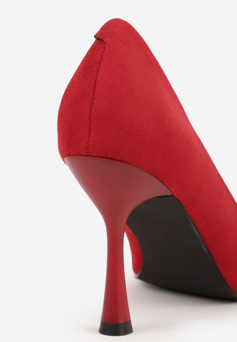 Czerwone Szpilki Vices ze Skórzaną Wkładką Afurriva 9