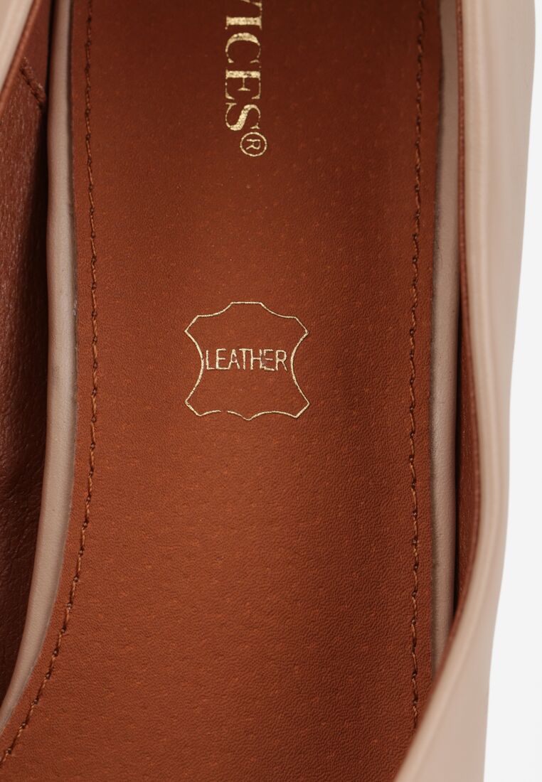 Pantofi cu toc Bej 9